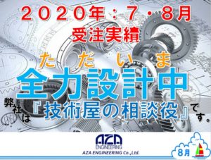 2020年7・8月の受注実績