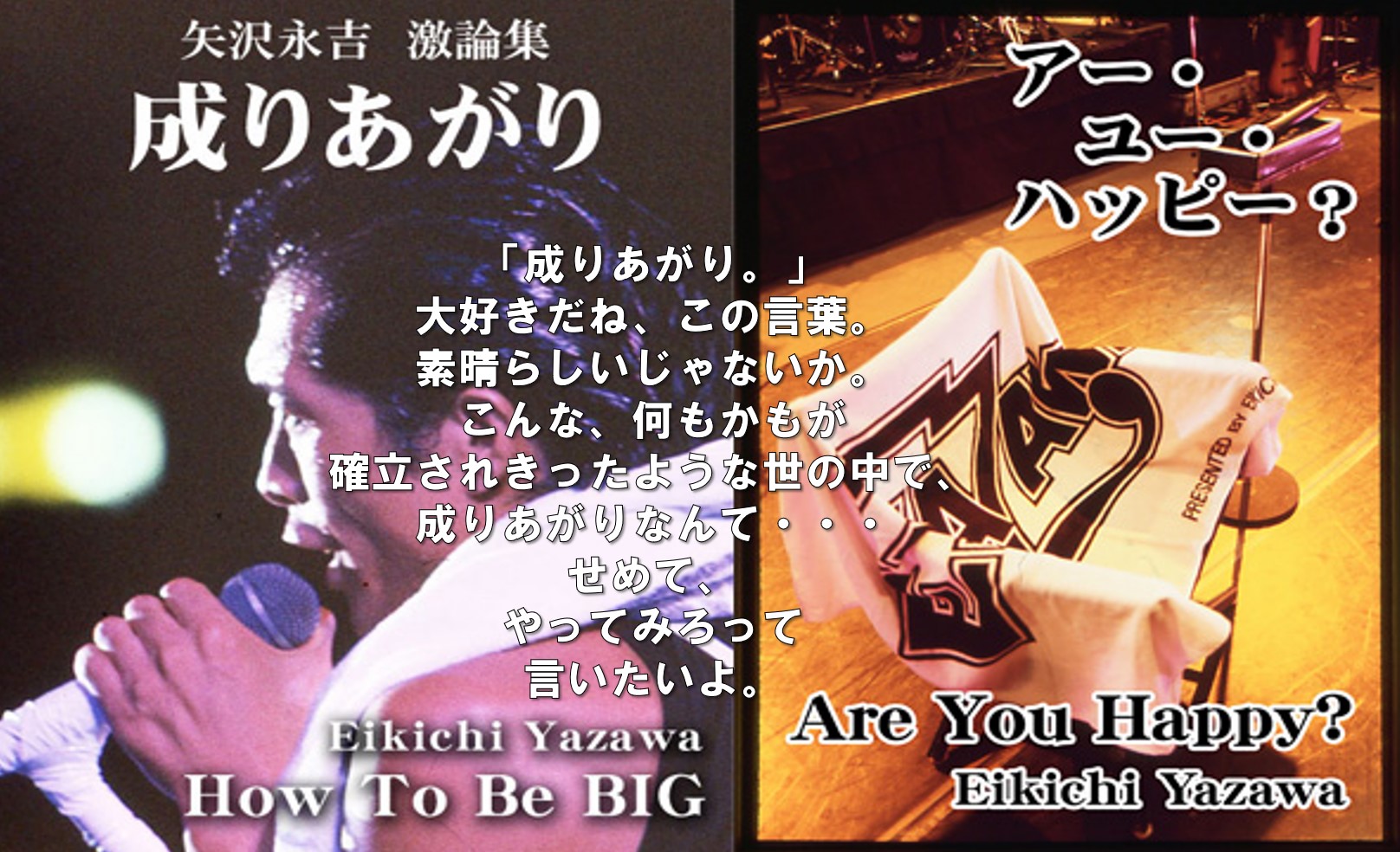 矢沢永吉 低 成りあがり ポスター